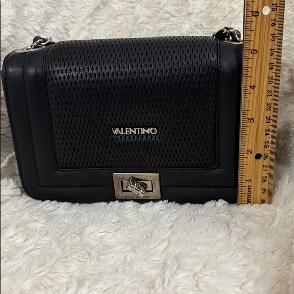 Valentino by Mario Valentino Black Crossbody with Dust Bag - Picture 14 of 16